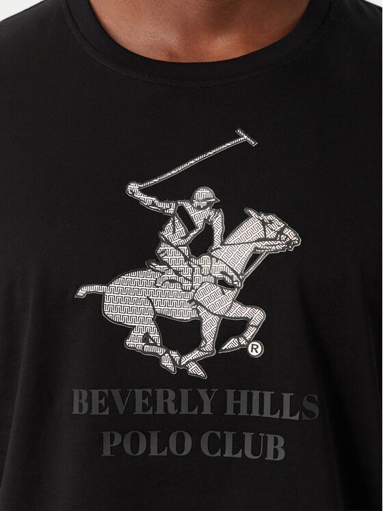 Beverly Hills Polo Club Beverly Hills Polo Club Тишърт M1619-HR Черен Regular Fit