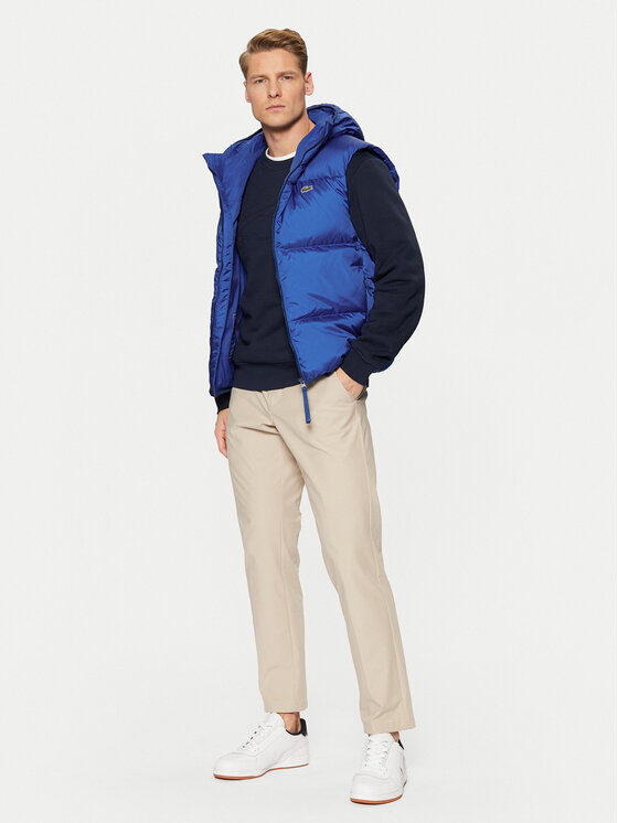 Lacoste Lacoste Prsluk BH2895 Plava Regular Fit