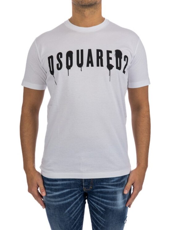 Dsquared2 Dsquared2 T-Shirt S74GD0962 Bílá Slim Fit