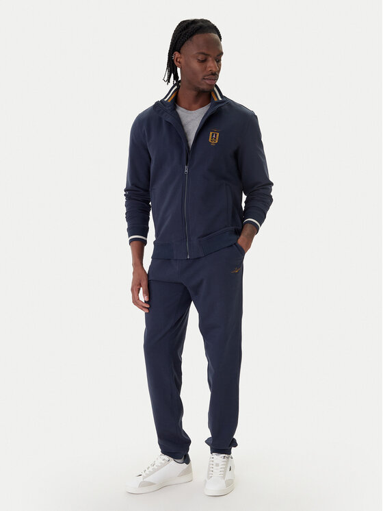 Aeronautica Militare Aeronautica Militare Spodnie dresowe 261PF1008UF00674 Granatowy Regular Fit