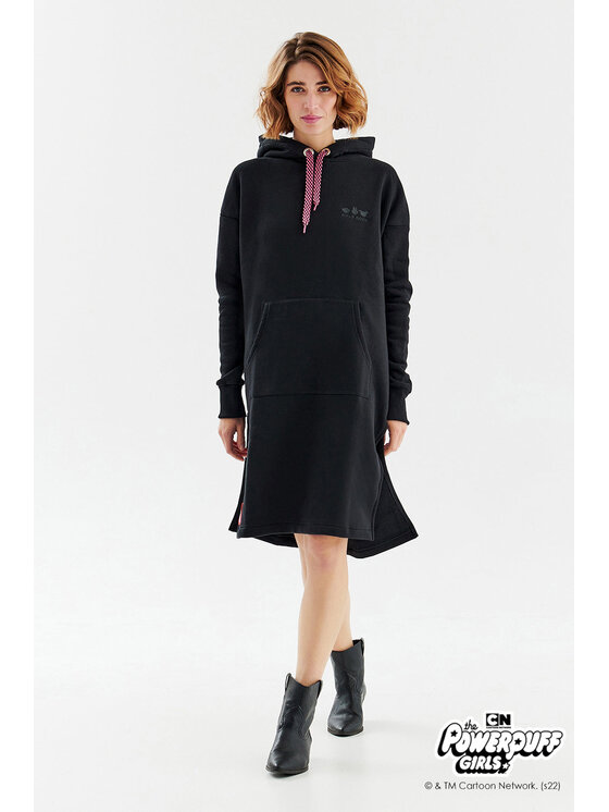 NAOKO Mikina Powerpuff Girls Rock Čierna Oversize