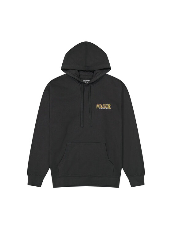 Wrangler Wrangler Bluza HOODIE Czarny Loose Fit