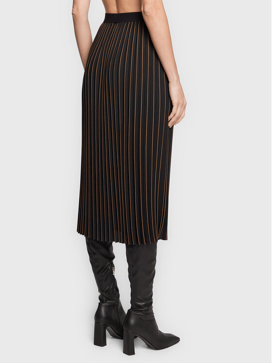 Marc Aurel Marc Aurel Plisuotas sijonas 2256 1000 93161 Juoda Regular Fit