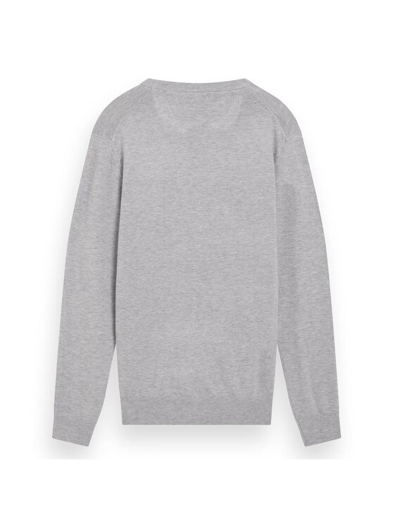 Scotch & Soda Scotch & Soda Sweter 26958 Szary Casual Fit