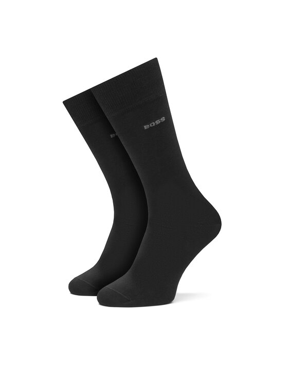 BOSS BOSS 2er-Set hohe Herrensocken 2P RS Tom 50534901 Schwarz