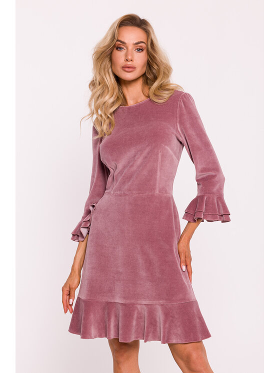 Made of Emotion Made of Emotion Večerní šaty M825 Růžová Feminine Fit