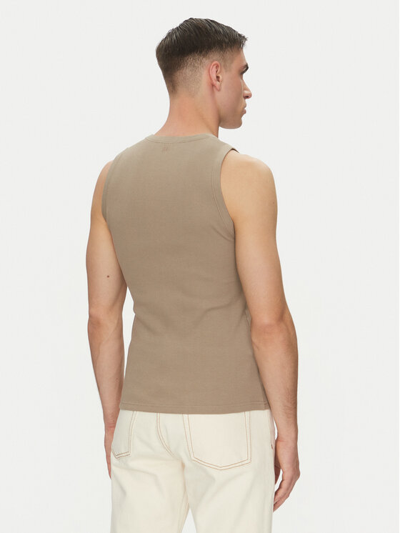AMI PARIS AMI PARIS Majica brez rokavov HTK060.JE0117 Khaki Regular Fit