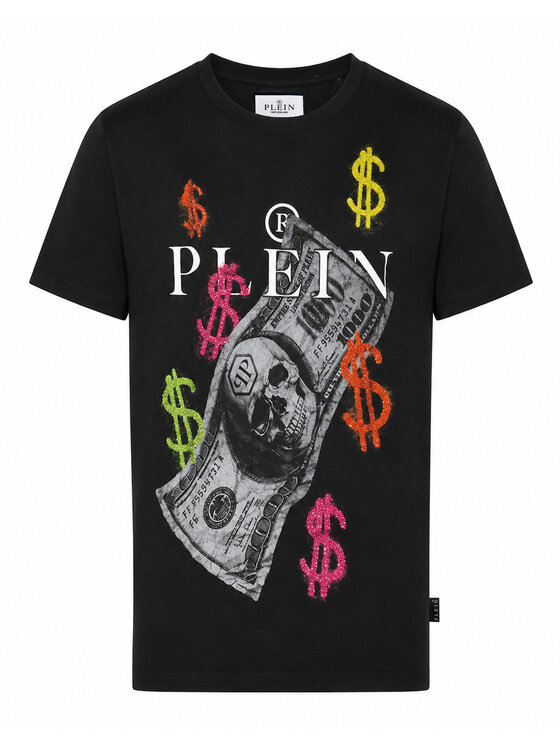 PHILIPP PLEIN PHILIPP PLEIN Tričko 31605 Čierna Regular Fit