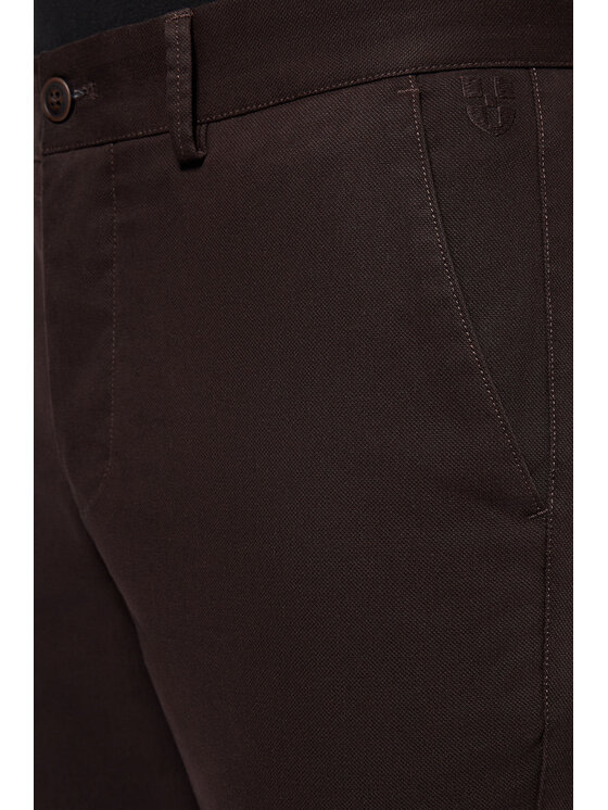 Próchnik Próchnik Chinosy PM2 SP082223000010 Brązowy Slim Fit