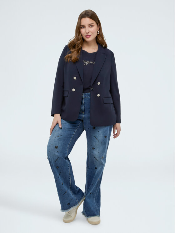 Fiorella Rubino Fiorella Rubino Jeansy P467T005168N024 Niebieski Regular Fit