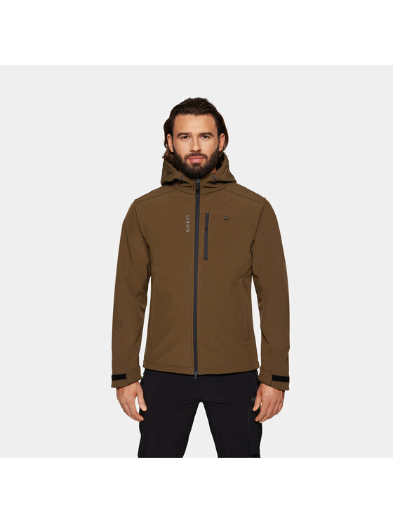 Alpinus Alpinus Kurtka softshell ASO Khaki Regular Fit