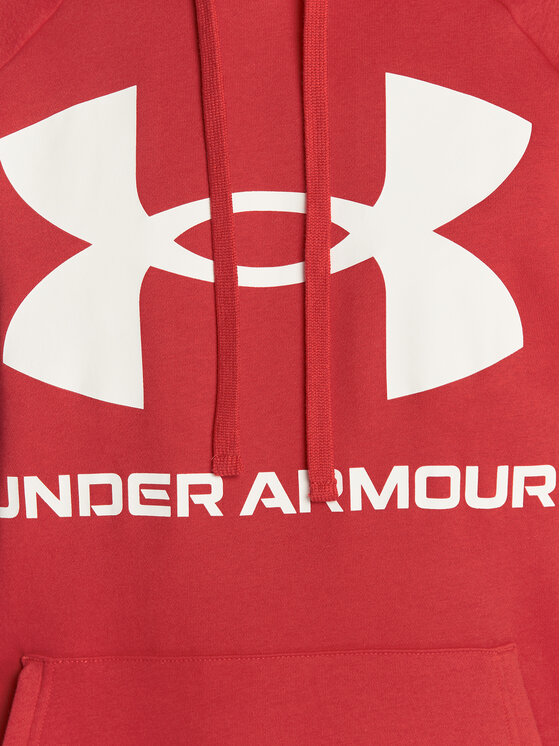 Under Armour Under Armour Bluza Ua Rival Fleece Big Logo 1357093 Czerwony Loose Fit