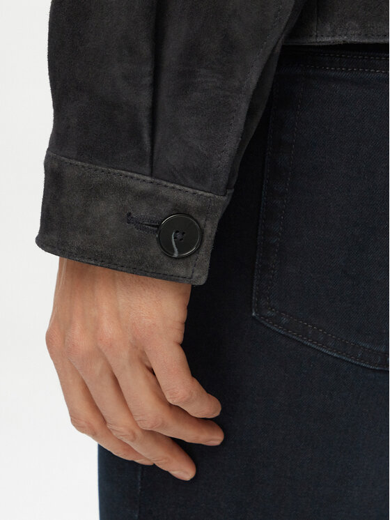 HUGO HUGO Nahkjope Ligor 50564061 Tumesinine Regular Fit