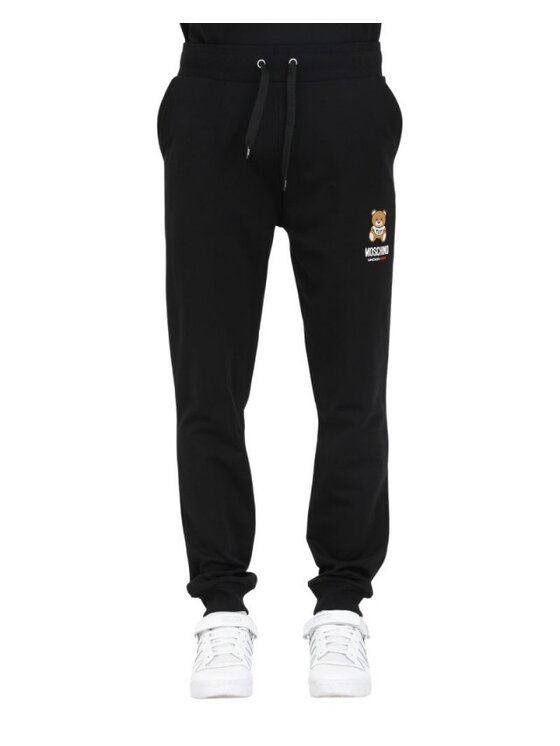 MOSCHINO MOSCHINO Teplákové kalhoty V1A6886 4409 0555 Černá Regular Fit