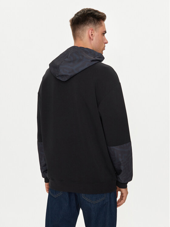 HUGO Hugo Džemperis Ditcheno 50516719 Juoda Relaxed Fit