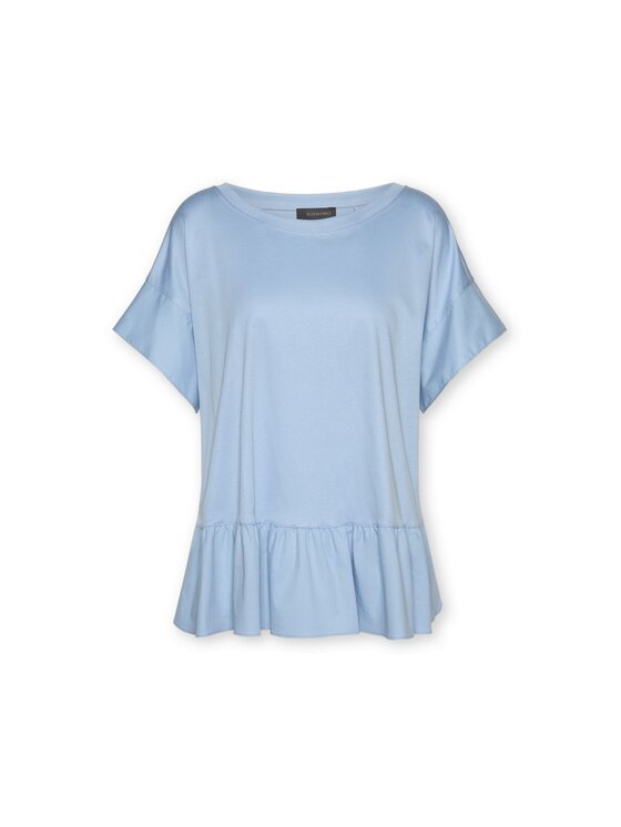 Elena Mirò Elena Mirò T-Shirt G068E000319N0A4 Turkusowy Regular Fit