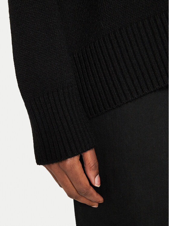 Just Cavalli Just Cavalli Rollkragenpullover 77PAFM22 Schwarz Regular Fit