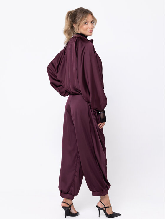Miss LK Miss LK Kurtka bomber MISSLKB Bordowy Loose Fit