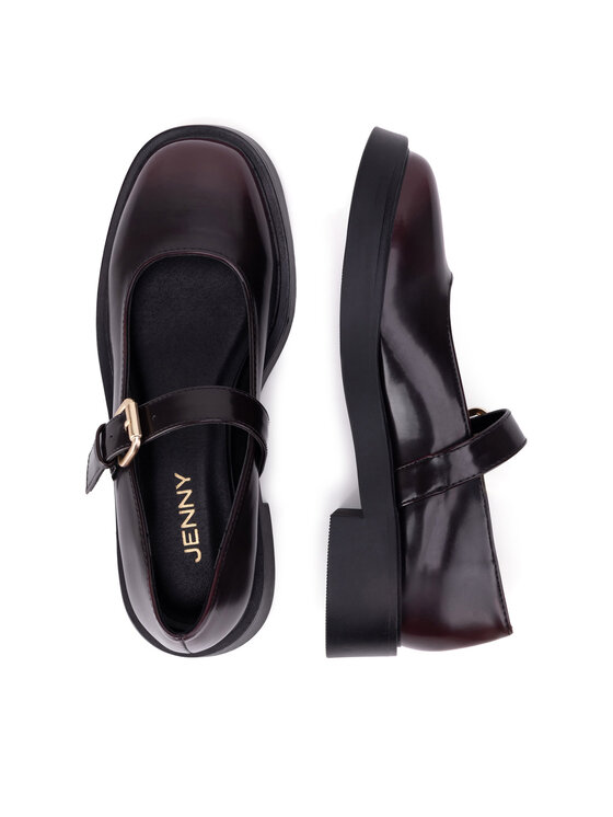 JENNY JENNY Poolsaapad HY58107-1 Bordoopunane