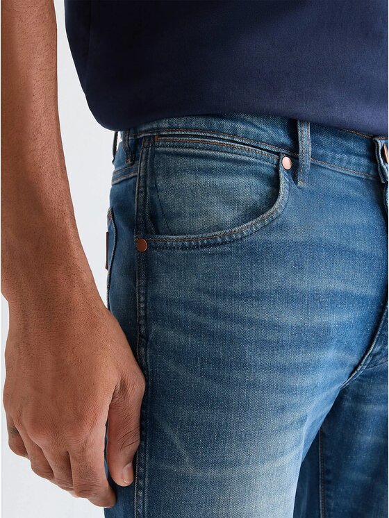 Wrangler Wrangler Jeansy LARSTON Niebieski Slim Fit
