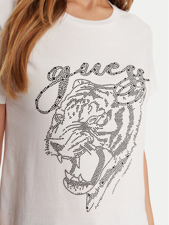 Guess Guess T-Shirt W5BI32 K9RM1 Weiß Relaxed Fit