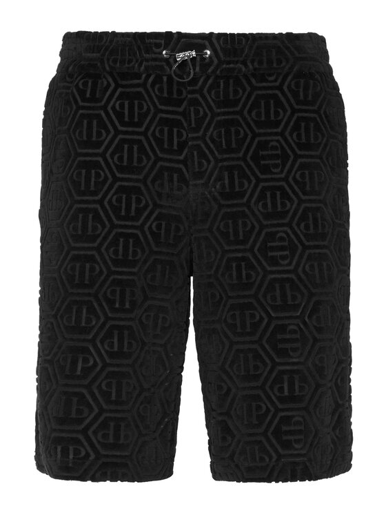PHILIPP PLEIN PHILIPP PLEIN Szorty materiałowe 24355 Czarny Regular Fit