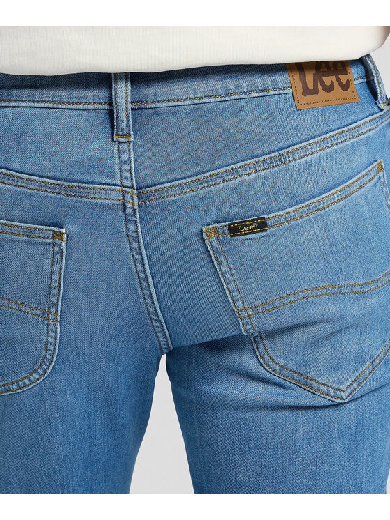 Lee Lee Jeansy 112376332 Niebieski Regular Fit