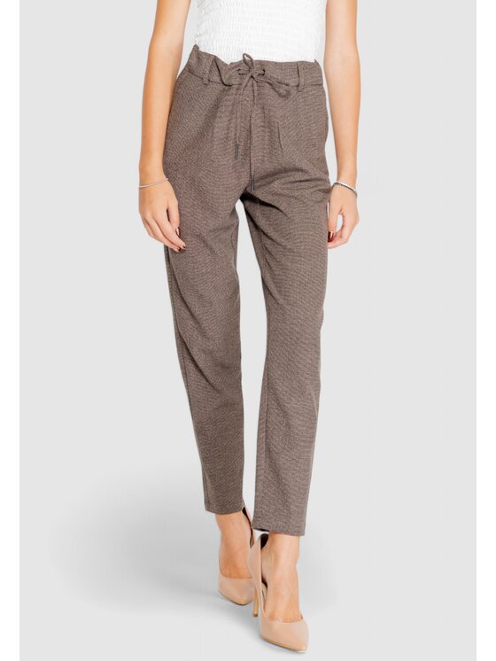 ONLY ONLY Pantaloni da donna ONLPOPTRASH-DELL EASY MEL PANT PNT Marrone Easy Fit