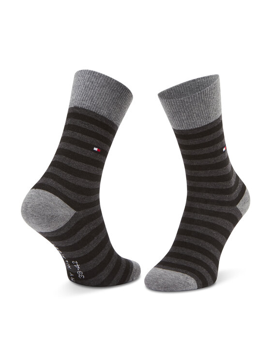 Tommy Hilfiger Tommy Hilfiger Набір з 2 пар високих шкарпеток unisex 100000816 Сірий