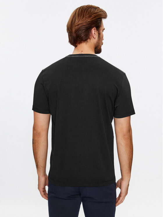 Gant Gant T-Shirt Reg Archive Shield Emb Ss 2067004 Czarny Regular Fit