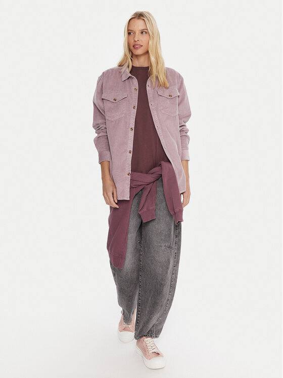 Roxy Roxy Koszula Let It Go Cord ERJWT03700 Fioletowy Regular Fit