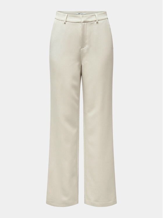 ONLY ONLY Spodnie materiałowe Berry 15258191 Beżowy Wide Leg