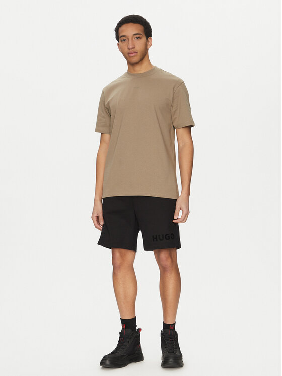 HUGO HUGO T-Shirt Dapolino 50488330 Brązowy Relaxed Fit