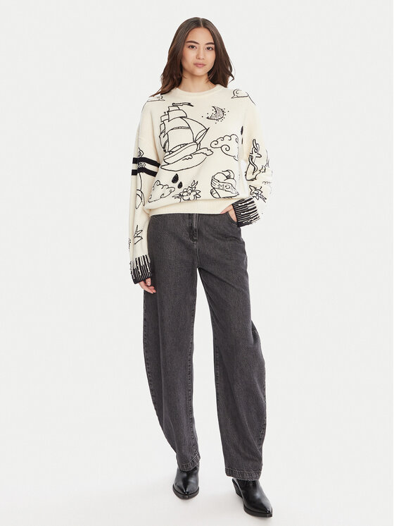 PINKO PINKO Sweater Andros 105427 A2PK Ekru Regular Fit