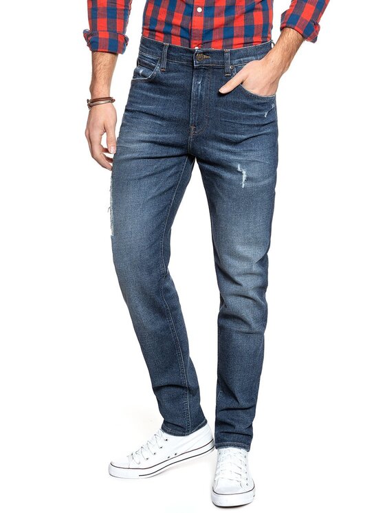 Lee Lee Jeansy AUSTIN Niebieski Straight Fit