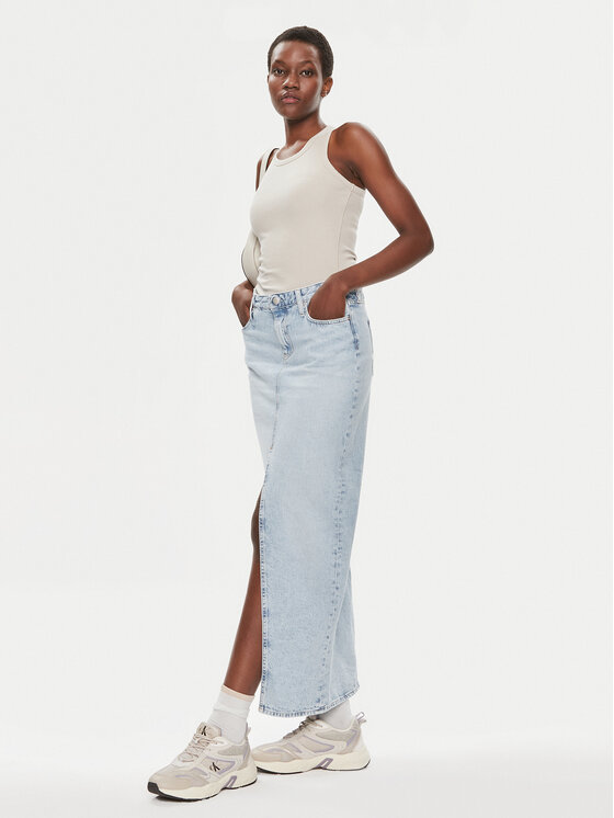 Calvin Klein Jeans Calvin Klein Jeans Farmer szoknya J20J222814 Kék Regular Fit