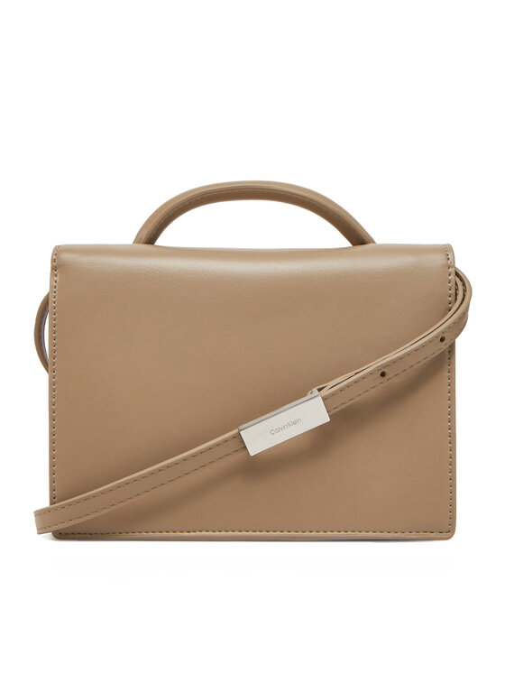 Calvin Klein Calvin Klein Torebka Ck Linn Top Handle Crossbody K60K613162 Beżowy