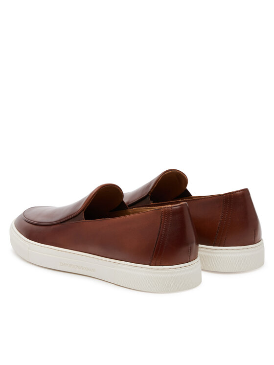 Emporio Armani Emporio Armani Mokasyny X4Y007 XF849 00257 Brązowy