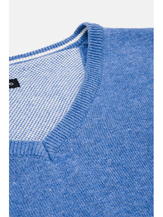Lancerto Lancerto Sweter Harrison SW073123000008 Niebieski Regular Fit