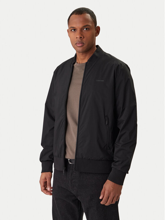 Calvin Klein Calvin Klein Bomber striukė Ls Matte LV040FM512 Juoda Regular Fit