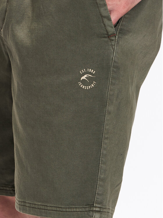 INDICODE INDICODE Pantaloncini di tessuto Kendari 70-679 Cachi Regular Fit