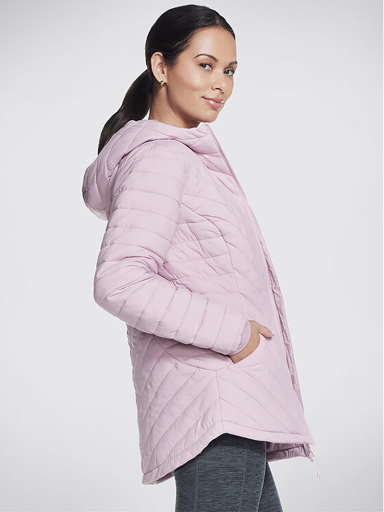 Skechers Skechers Anoraka virsjaka Goshield Everyday Parka JA5 Rozā Regular Fit