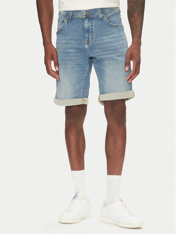 Mustang Pantaloncini di jeans Chicago Z 1016349 Blu Slim Fit, taglia : 34