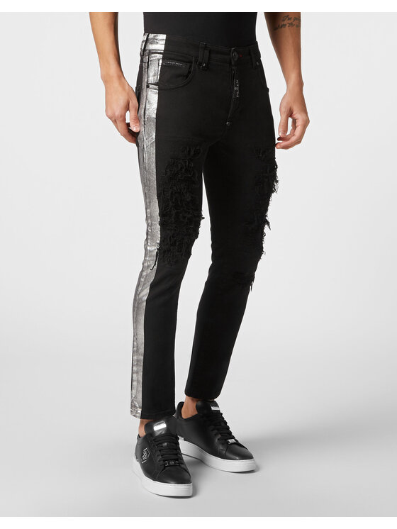 PHILIPP PLEIN PHILIPP PLEIN Jeansy 1065 Czarny Skinny Fit