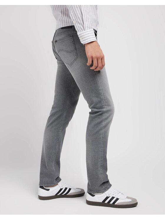 Lee Lee Jeansy Rider Szary Slim Fit