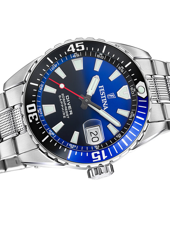 Festina Festina Zegarek F20669-5 Srebrny