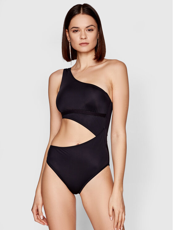 Tory Burch Tory Burch Купальник One-Shoulder One-Piece 81808 Чорний