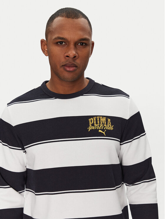 Puma Puma Pulóver Class Striped 684647 Sötétkék Regular Fit