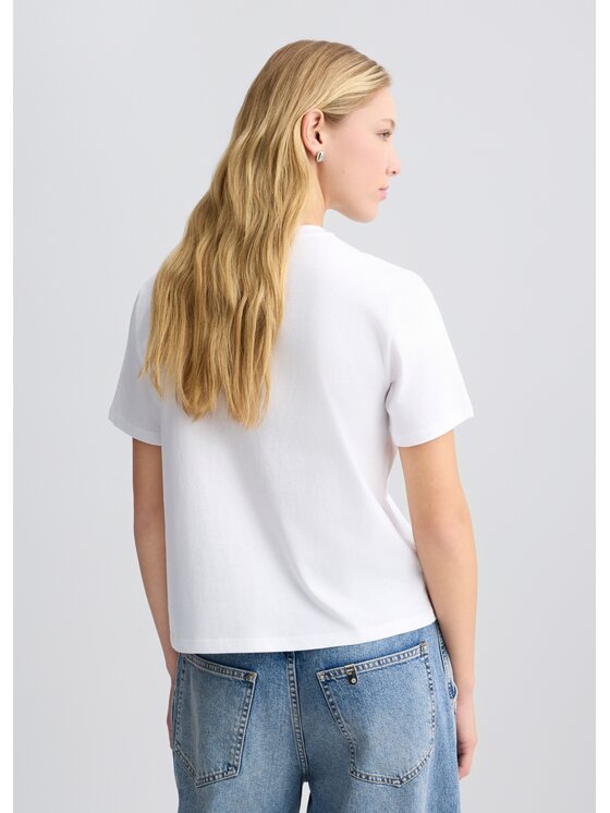 Liu Jo Liu Jo T-shirt CA5371J6308M9371 Bianco Regular Fit