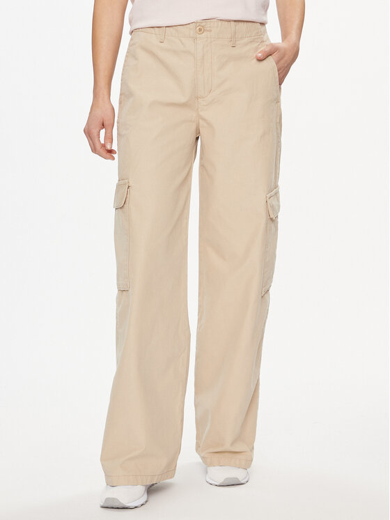 Levi's Bavlnené nohavice A6077-0009 Béžová Baggy Fit